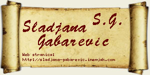 Slađana Gabarević vizit kartica